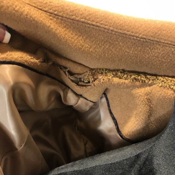 Monroe & Main tan button front pea coat size x large - Picture 9 of 14